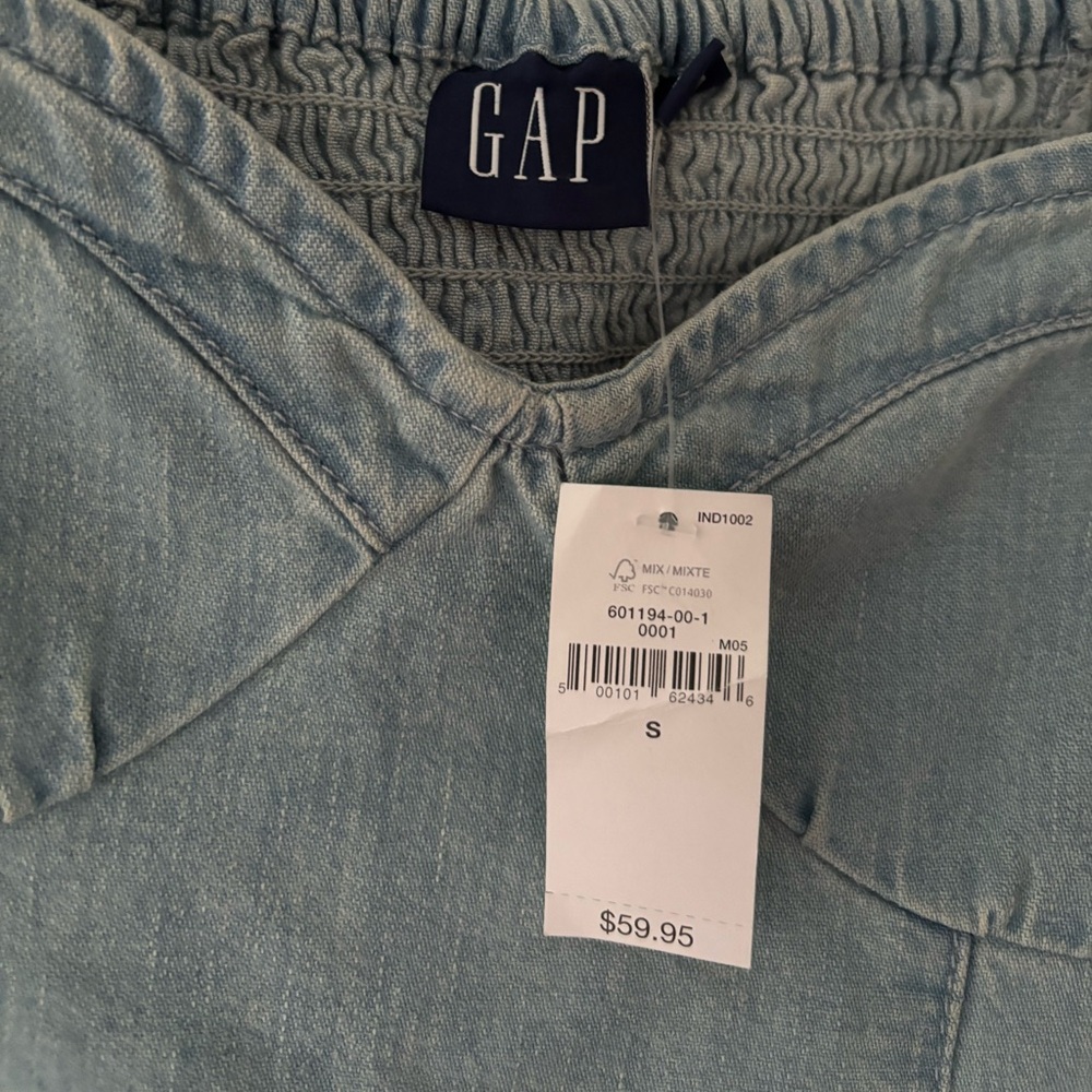 GAP Soft Blue Denim Dress